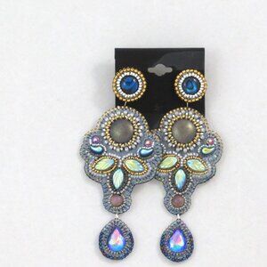 Iridescent Artisan earrings - handcrafted